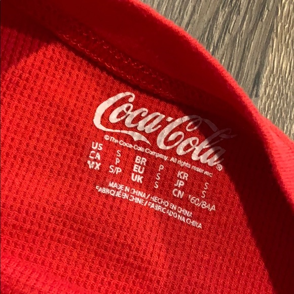 Coca-Cola waffle crop shirt - Picture 2 of 3